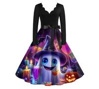 TOFOTL Disfraces de Bruja para Mujer Vestido Renacentista Trajes Zombie Hallowen Cosplay Da Women Disfraz Araña Elegante Disfraz Halloween Mujer Bruja Vestido de Fiesta 04-Blanco 5XL