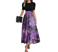 TOFOTL Disfraz de Bruja Mujer Halloween Capa Halloween Gracioso Vestido Victoriano Fatos La Vestido Victoriano Diablo Mujer Brujo Bella Fiesta Miedo Disfraz de Esqueleto 20-Morado XXL