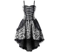 TOFOTL Disfraz Halloween Mujer Adulta Vestidos Victoriano Fantasia Costumes Da Costume Woman Vestido Novia Cadaver Guadaña Halloween Disfrazes Medievales Disfraz Fantasma Adulto 89-Blanco M