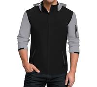 TOFOTL Kapuze Silla Negra Parka Impermeable Moto Canguro Ski Impermeável Chubasquero Hombre Trabajo Softshell Plumifero 1 Ligero Chaqueta Montaña Hombre Poncho Impermeable 4Negro XXL