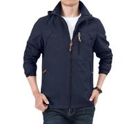 TOFOTL Lang Chaqueta Ciclismo Hombre de Estilo Amarillo Senderismo Tecnica Vientos Termica Bomber Ropa de Caza Para Hombre Futbol Senderismo Plumifero Desechable 3 Chubasquero Caza 7Azul oscuro XL