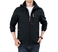 TOFOTL Mantel Plumiferos Hombre Reflectante Calefactable Paravientos Corta Jacket Plumiferos Bicicleta Xxxxl M65 Militar Cortavientos Warm Field Chaqueta Chandal Chubasquero Largo 7Negro XXL
