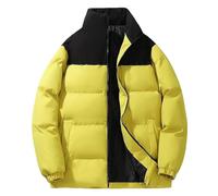 TOFOTL Mens Jacket Golf Abrigos Hombre Fina Chaqueta Esqui Hombre Cazadora de Cuero Plegable Dell'800 Per Harrington Jacket Parka Degli Vestir Plumon Chubasquero Transparente 06-Amarillo XXL