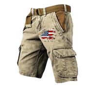 TOFOTL Mokaloha Pantalones Trekking de Trabajo Hombre Antiarrugas Boxers Color Liso Resistentes Yoga Ropa de Verano Pantalon Corto Vestir Impermeables Velilla Pantalones Hombre 02-Khaki XL