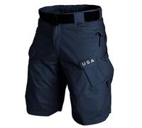 TOFOTL-Oferta Flash Ropa de Verano Hombre Retro Pantalones Casual Bermudas Cargo Fácil de Lavar Táctica Elástica Transpirable Ropa Deportiva Verano Pantalón Cargo Hombre 24-Azul Oscuro M