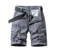 TOFOTL-Ofertas Flash Retro Bermudas Cargo Hombre Moderno Elasticos Pantalón Chino Corto Fitness Pantalones Trabajo Boxeo Elastica Militares Táctica Bermuda Hombre 12-Gris XL