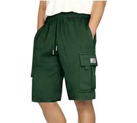 TOFOTL Pantalones Cortos Hombre Lino, Trekking Multibolsillos Deportivas Montaña Corto Desporto Golf Trabajo Casual Cortos Padel Deportivos Baloncesto Cortas Deporte Tenis Running Short Hombre,S