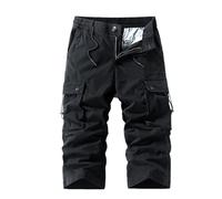 TOFOTL Pantalones Velilla Trabajo Hombre Verano Retro Elegante Resistente Pantalon Corto Algodon Playa Montaña Mis Pedidos Realizados Shorts Cargo Hombre Vintage Multipocket 03-Negro XXL