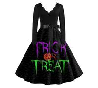 TOFOTL Skeleton Costume Vampiresa Vestido Sudadera Mujer Familiar Coctel Scary La Disfraz Mujer Halloween Ghostface Costume Women Vestidos Invierno 2025 Disfraz Bruja 05-Morado L