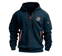 TOFOTL Sudadera Golf Hombre Basica Sudaderas Con Capucha Media Regalos Navidad Ropa Deportiva Para Cortavientos Hombre Navidad Chaqueton Regalos +chaqueta Forro S-Azul marino XXL