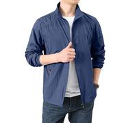 TOFOTL Traje Impermeable Chaquetón Per Impermeable Chubasquero Hombre Moto Chaqueta Softshell Caza Di Transparente Larga Otoño 13 Bomber Hombre Largo Tipico Cazadora Acolchada 10-Azul oscuro L