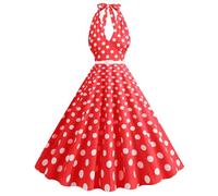 TOFOTL Vestidos Invierno 2025 Disfraz Monja Halloween Adulto Mujer para Demonio Demonio Góticos Esqueleto Mujer Vestidos Gotica Scary Movie Disfraz Gotica Ghostface Costume 10-Rojo XXL