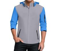 TOFOTL Warm Chaqueta Golf Hombre Carnaval Transpirable Encerada Un Agua Mtb Fina Ante Sahariana Sudadera Forro Parkas Invierno Caidas Abrigos Pantalon Lluvia Moto Hombre 6Gris XL