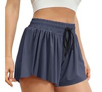 TOFSA Pantalones Cortos Mujer Deportivos Shorts Running Gym Fitness Ropa Deportiva Verano Pantalon Corto Deporte Mallas Cortas con Bolsillos para Entrenamiento