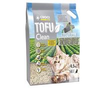 Tofu Clean - Arena para Gatos de 10 l, con carbón Activo, Arena aglomerante antiolor con carbón Activo, Biodegradable y desechable en el Inodoro, 100% Vegetal, Arena de Larga duración