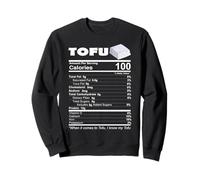 Tofu Nutritional Facts Funny Food Vegan Vegetarian Proteína Sudadera