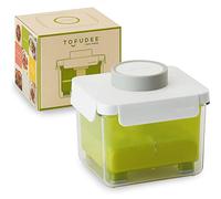 TOFUDEE, Prensa de tofu para veganos, apta para lavavajillas y sin BPA, drena rápidamente el agua del tofu suave, firme, extra firme y orgánico sin grietas en solo 15-20 minutos, sabor y textura