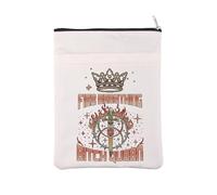 TOG Merchandise - Funda para libro inspirada en alienígenas, regalo SJM, regalo de asesino, llama, corazón, regalo de fuego, perra, reina, portada de libro (Bitch Queen BM)