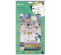 DRAEGER PARIS 1886 Kit de decoración Bullet Journal, Papel, Jungle-Verde/Azul, talla única