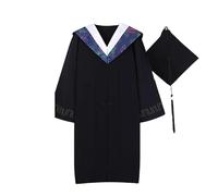 Toga de graduación académica para doctorado y licenciatura con borla para birrete, hombre, ceremonia universitaria
