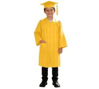 Toga de graduación Punto con Gorro. Brillante, Adecuada para niños y niñas 2 a 9 años./g