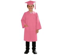 Toga de graduación Punto con Gorro. Brillante, Adecuada para niños y niñas 2 a 9 años./g