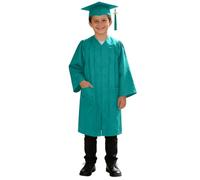 Toga de punto brillante con gorro de graduación, modelo unisex para niños y niñas de 2 a 9 años # L