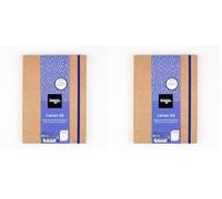 Toga DRAEGER PARIS 1886 D.I.Y with SU107 - Agenda Bullet Journal, Cuaderno Kraft, 15,5 x 21,5 x 1,5 cm (Paquete de 2)