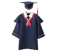 Toga Graduacion Bata Graduación Niña Gorra Traje De Jardín De Infancia para Sesiones De Fotos Ropa Escolar Traje Birrete Primaria