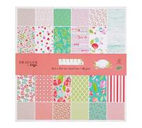 Toga Papel Scrapbooking, Rosa Y Verde, 30,5 x 30,5 cm (PS167)