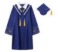 Toga y birrete de graduación para niños, atuendo académico formal para ceremonias escolares y fiestas de fin de curso 2026.