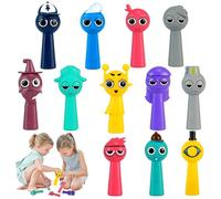 TOGETDREAM 12 Piezas Sprunki Figurines, Figuras De AccióN Coloridas Sprunki Mini Figurines Sprunki Coleccionable Decoraciones de Cumpleaños Regalos para Niñas y Niños/Fans de Los Juegos