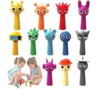 TOGETDREAM 12 Piezas Sprunki Figurines, Figuras De AccióN Coloridas Sprunkis Mini Figurines Sprunki Coleccionable Decoraciones de Cumpleaños Regalos para Niñas y Niños Juguete