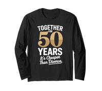 Together for 50 Years It's Cheaper Than Divorce Funny Manga Larga