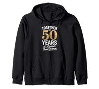 Together for 50 Years It's Cheaper Than Divorce Funny Sudadera con Capucha