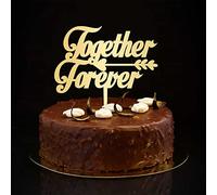 Together Forever - Decoración para tarta personalizada con silueta de Mr & Mrs, silueta romántica personalizada para novia y novio, decoración de boda, aniversario, boda, despedida de soltera, regalos
