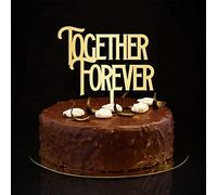 Together Forever - Decoración rústica para tartas con silueta de Mr & Mrs, decoración personalizada para tartas de novia y novio, decoración para tartas de boda, despedida de soltera, regalos de