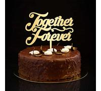 Together Forever - Decoración rústica para tartas de Mr & Mrs, silueta personalizada para novia y novio, decoración para tartas para despedida de soltera, suministros de compromiso, regalos para