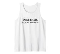 Together We Are America Unity Solidarity Cita Art Camiseta sin Mangas