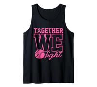 Together We Fight Softball - Ropa de concienciación sobre el cáncer de Mama, Color Rosa Camiseta sin Mangas