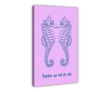 Together We Ride The Tide - Lienzo decorativo para pared, pinturas para decoración de sala de estar, dormitorio, 50 x 75 cm