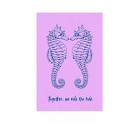 Together We Ride The Tide - Lienzo decorativo para pared, pinturas para sala de estar, dormitorio, 40 x 60 cm