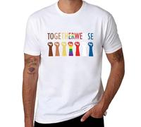 Together We Rise Unity Design T-Shirt Fashion Men and Women Shirts Cotton 100%