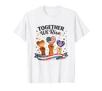 Together We Rise Unity Diversity - Gráfico Inspirador Camiseta