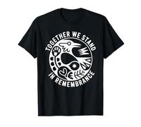 Together We Stand In Remembrance Unidad Pájaro Emblema Camiseta