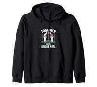 Together were Under Par Couples Golf Sudadera con Capucha