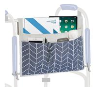 TOGETRUE Walker Bag - Cesta de almacenamiento de fácil acceso con 2 bolsillos grandes, bolsa de accesorios para andador plegable, sillas de ruedas, cochecitos, 13 x 14.5 pulgadas