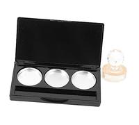 TOGEVAL 1 juego Paleta de Sombras Vacía con Espejo y Pans de Aluminio de Maquillaje Portátil para Ojos para DIY y Incluye Pans Redondos y Adhesivos