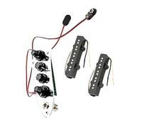 TOGEVAL 1 Juego Pasar a Buscar Pastilla De Bajo Circuito De Captación De Graves Humbucker Bajo Delicado Pastilla De Guitarra Acustica Amplificador De Guitarra Acustica Silver Planchar