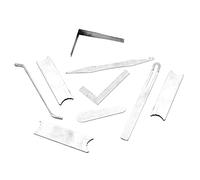 TOGEVAL 1 Juego Reparador De Instrumentos De Viento Equipo Estuche De Clarinete Kit De Reparación De Flauta Herramienta De Ajuste Del Alma Bajo Cañas De Clarinete Música Tenor Metal Silver